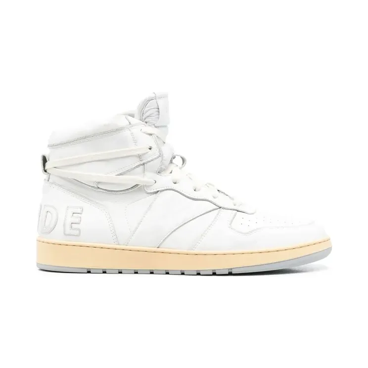 Rhude High-Top-Sneakers -Patch “White” (RHPS23FO09489444)