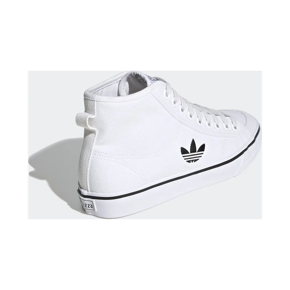adidas Nizza Hi Cloud White Black Cloud White/Cloud White/Core Black (FW8351)