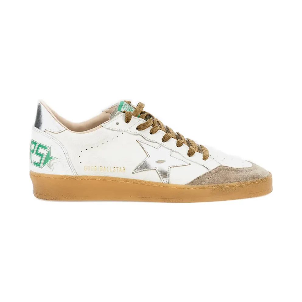 Golden Goose Ball Star leren – White (GMF00117F008163)