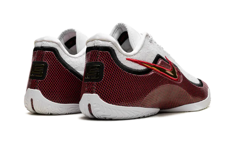 Nike LeBron 23 Grand Opening “White Metallic Gold University Red Black (Solid Outsole)” (IB9563-100)