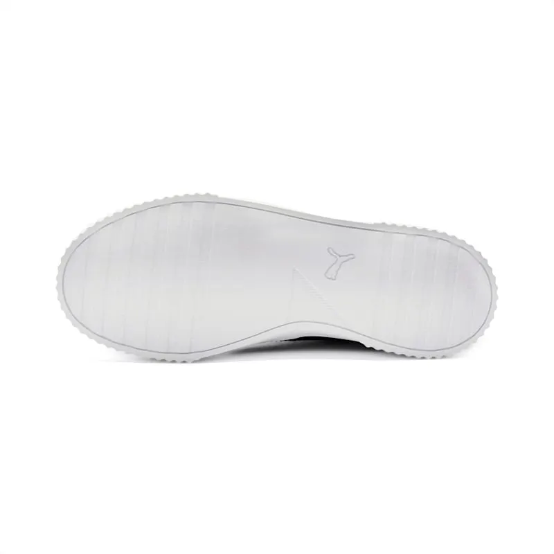 Puma Carina van leer Silver/Black/White (370325-01)