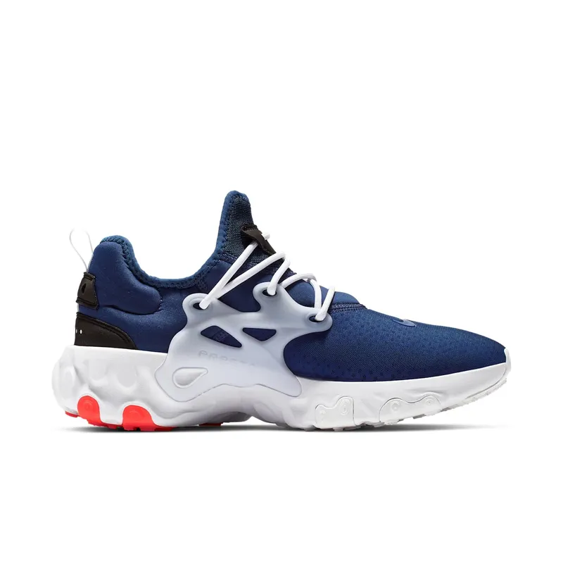 Nike React Presto Rabid Panda Blue Void/Habanero Red-Team Red-Black-White (AV2605-400)