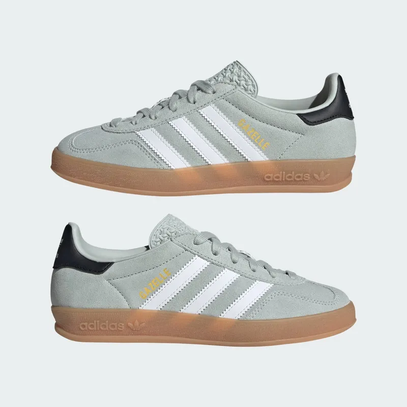 Adidas Gazelle Indoor Kids Wonder Silver / Cloud White / Core Black (JP8764)