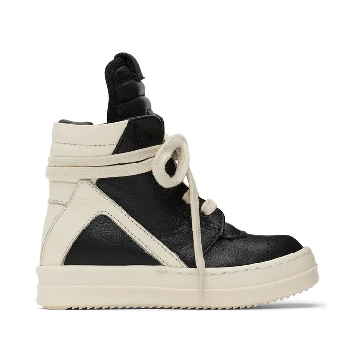 Rick Owens Baby Off-White Geobasket Sneakers (BG02B5896 LMU 02B BG)