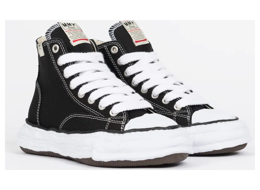 Maison Mihara Yasuhiro Peterson 23 OG Sole Canvas High-Top “Black/White” (A11FW701-BLK)