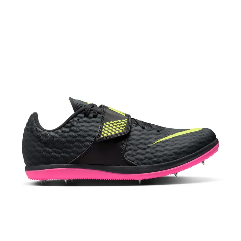 Nike HIGH JUMP ELITE “Anthracite/Black/Light Lemon Twist/Fierce Pink” (806561-003)