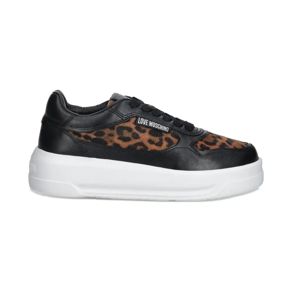 Love Moschino mit Leoparden-Print – Black (JA15295G0NJAA)