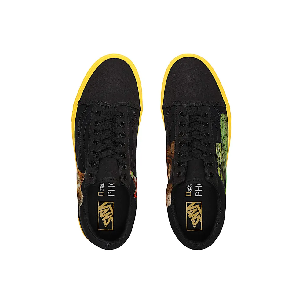 Vans Old Skool National Geographic (GS) Black/Yellow (VN0A4U3BWK6)