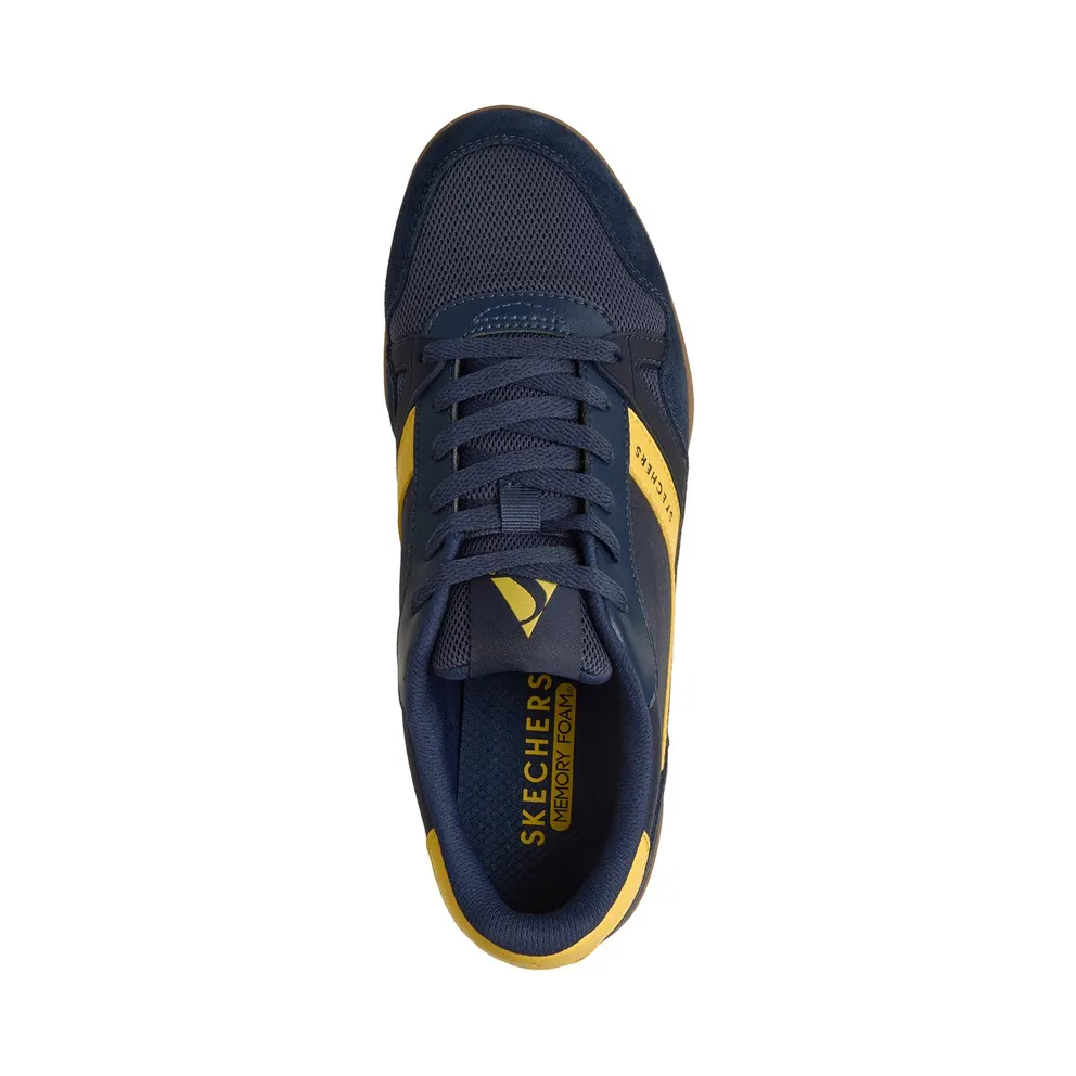 Skechers Zinger Evo – Debut Brace Sneaker Marine/Yellow