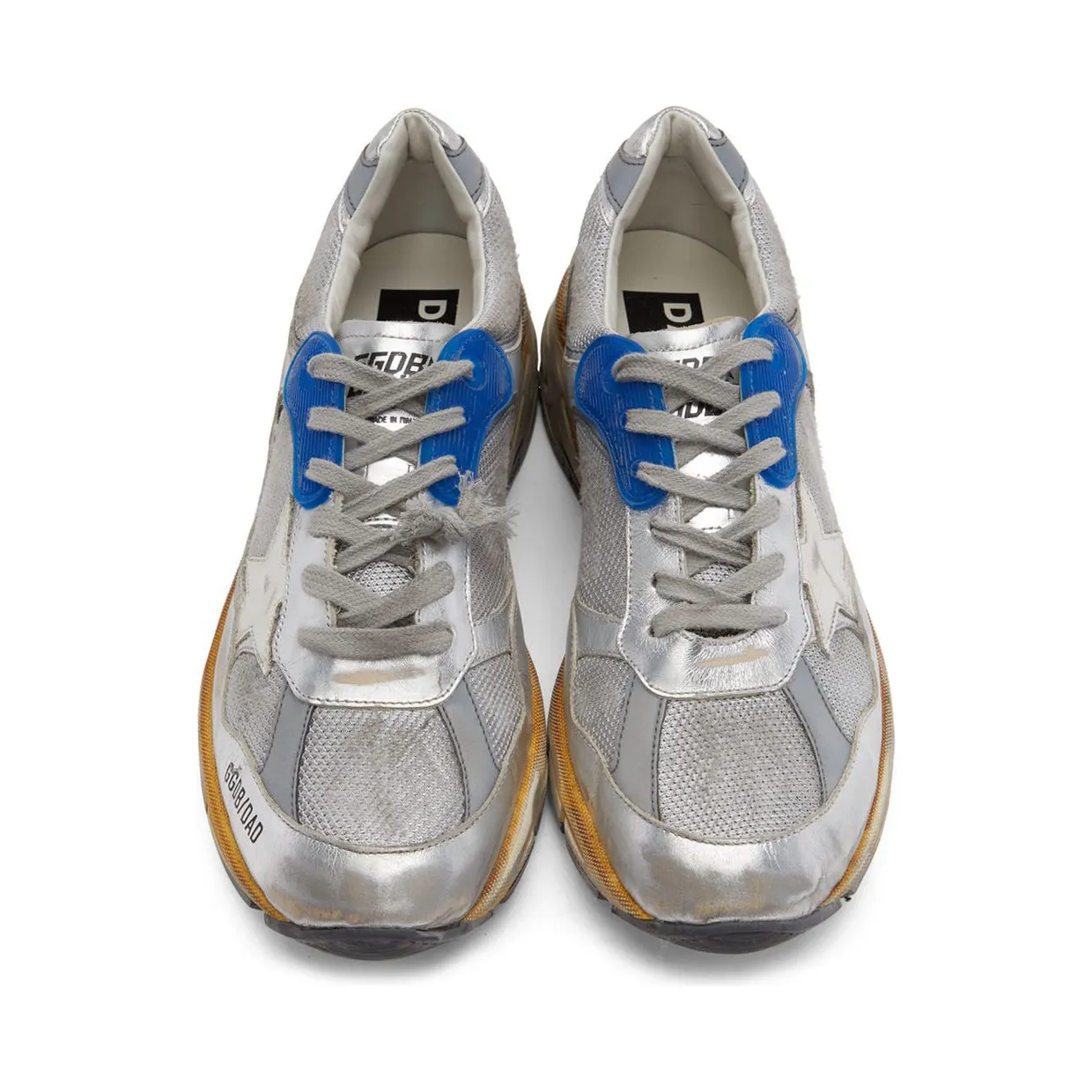 Golden Goose Dad-Star Silver White Blue Grey (GMF00199F00121170137) (5)