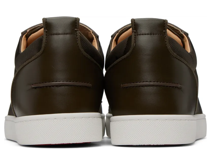 Christian Louboutin Khaki Louis Junior Spikes Sneakers (3220820) (2)
