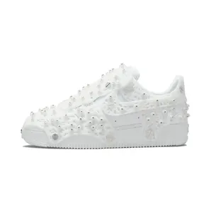 Nike x Swarovski Air Force 1 Low LXX Triple “White / Metallic Silver” (CV7668-100)