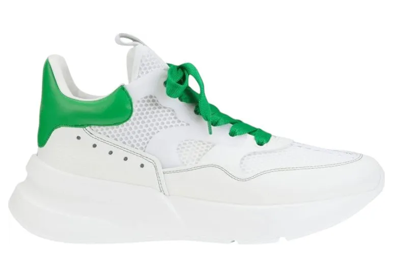 Alexander McQueen Runner White Green (708811 WIBI6 8971)