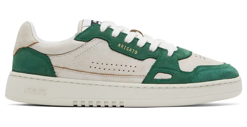 Axel Arigato Off-White & Green Dice Lo Sneakers (41005)