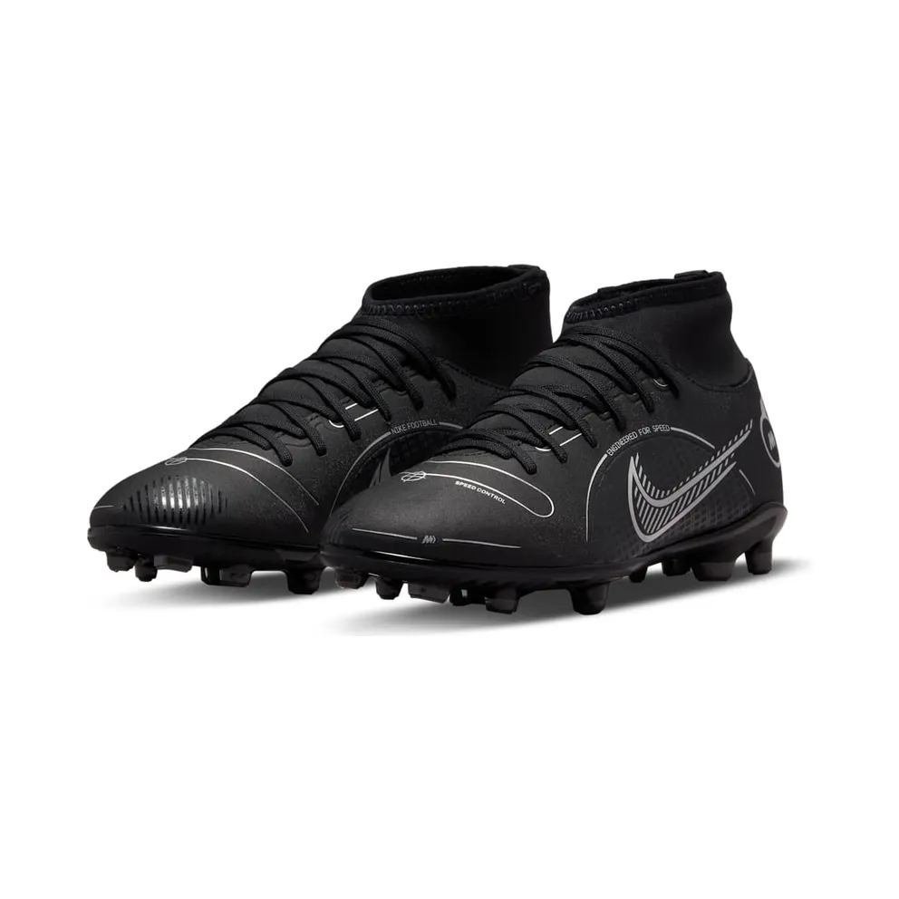 Nike Superfly 8 Club FG/MG Black Metallic Silver (DJ2894-007)