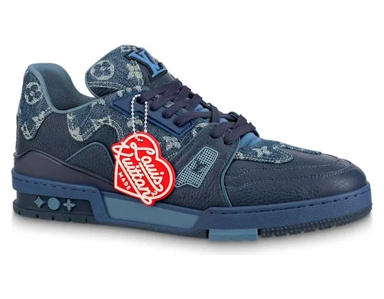 Louis Vuitton LV Trainer x Nigo Blue Demin (1A9IQH)