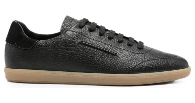 Zegna Sneakers mit gekörnter Textur – Schwarz (RLHCVNS8219Z)