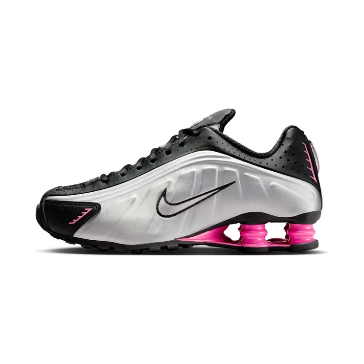 Nike Shox R4 “Black / Pinksicle / Metallic Silver” (AR3565-012)