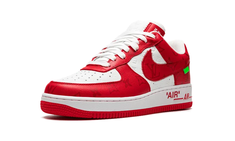 Nike Louis Vuitton Air Force 1 Low “Virgil Abloh – White/Red” (1A9VA9)