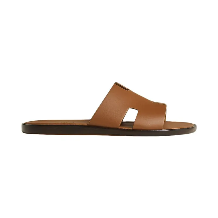 Hermes Izmir Sandal Gold Smooth Calfskin Leather (H041141Z)