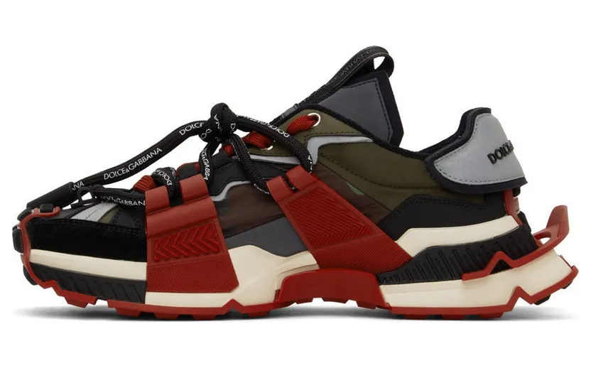 Dolce & Gabbana Red & Green Militare Space Sneakers (CS1963 AQ717) (3)