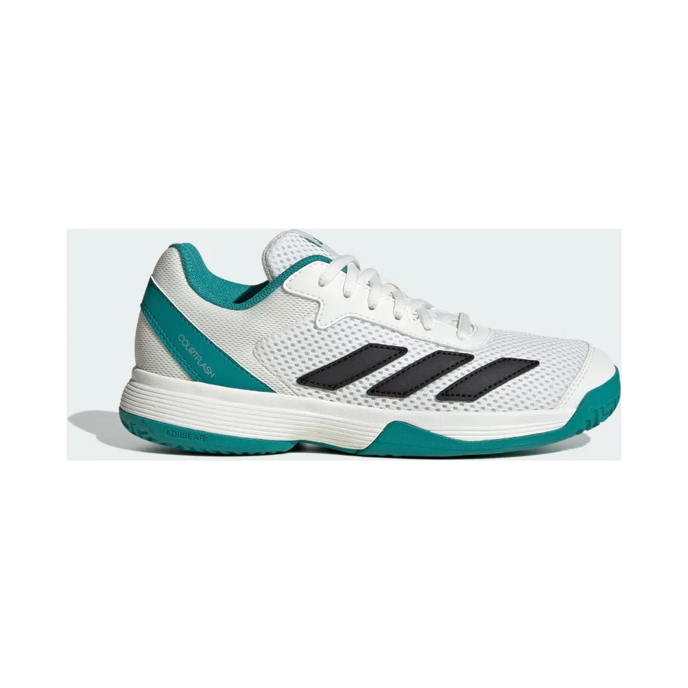 Adidas Courtflash Tennis Kids Cloud White / Pure Teal / Off White (JH5123)