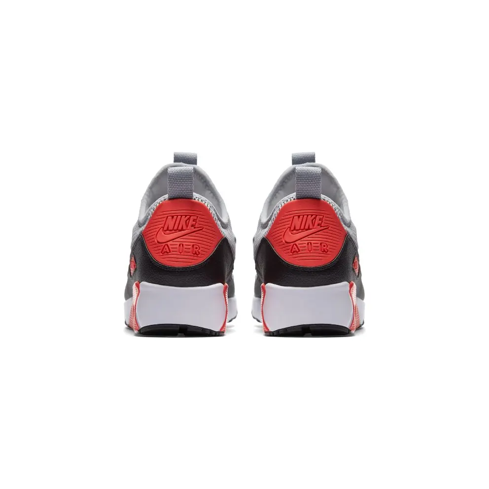 Nike Air Max 90 EZ Wolf Grey Bright Crimson Wolf Grey/Cool Grey-Black-Bright Crimson-White (AO1745-002)