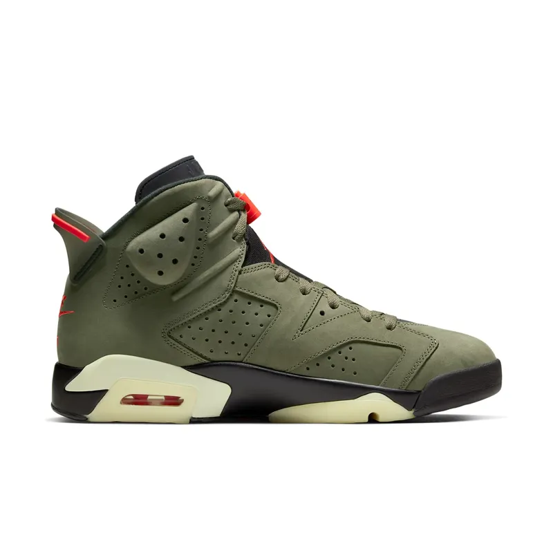 Air Jordan x Travis Scott Cactus Jack Nike AJ VI 6 ‘Medium Olive’ (2019) (CN1084-200)