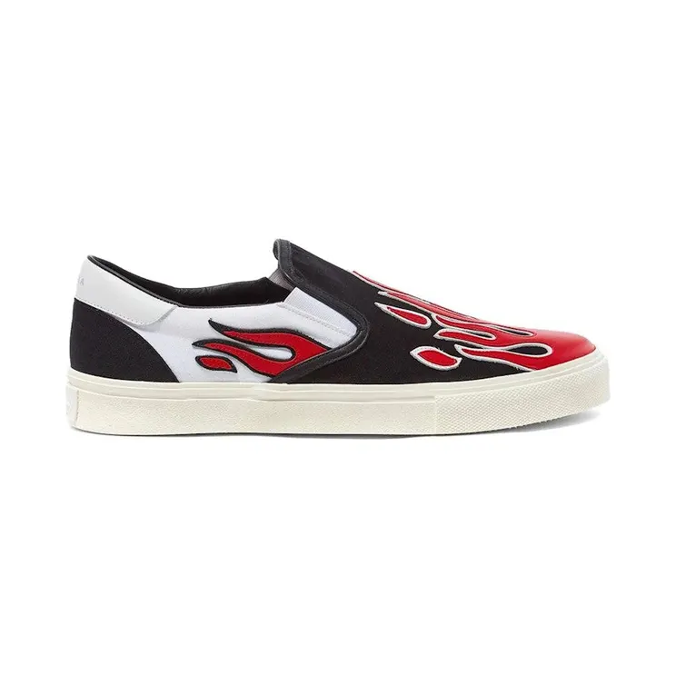 AMIRI Flame Slip On Black/Red (S0F23149CL-BWR)