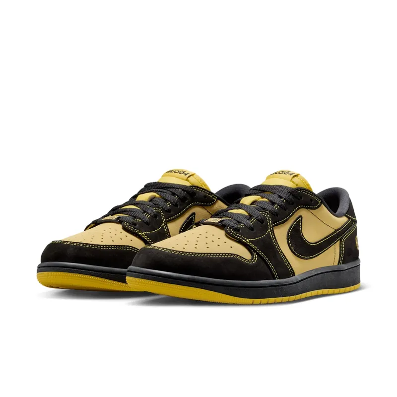 Jordan 1 Retro Low OG Quai 54 Black Tour Yellow Red (IB8836-007)