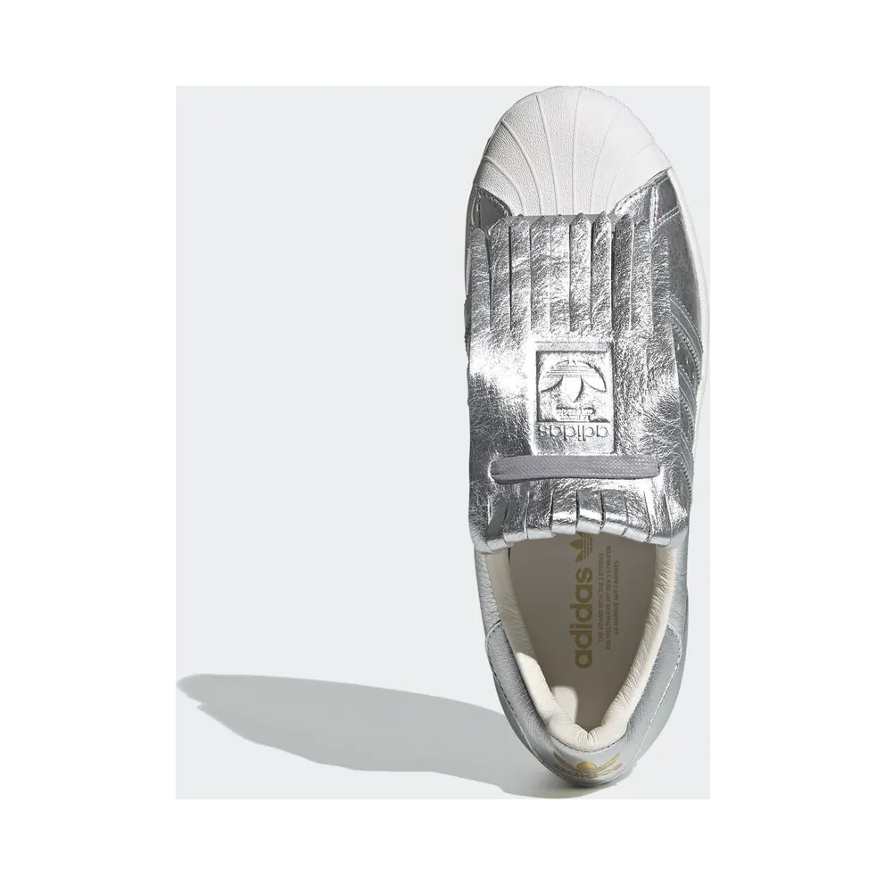 adidas Superstar Fringe Silver (W) Silver Metallic/Silver Metallic/Chalk White (FW8159)