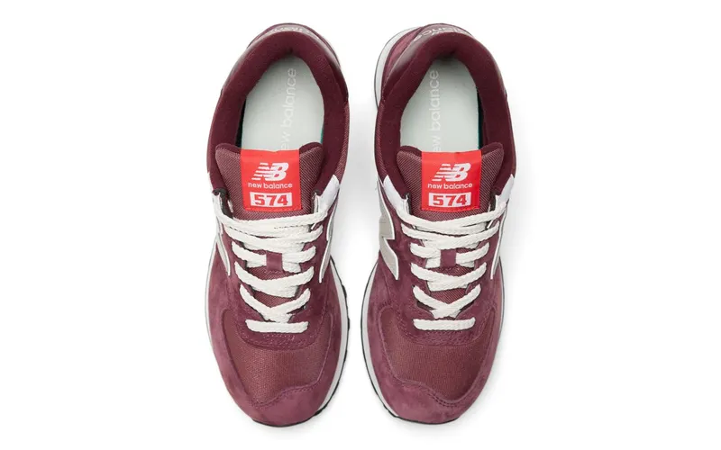 New Balance 574 Suede Maroon Grey (U574HMG)