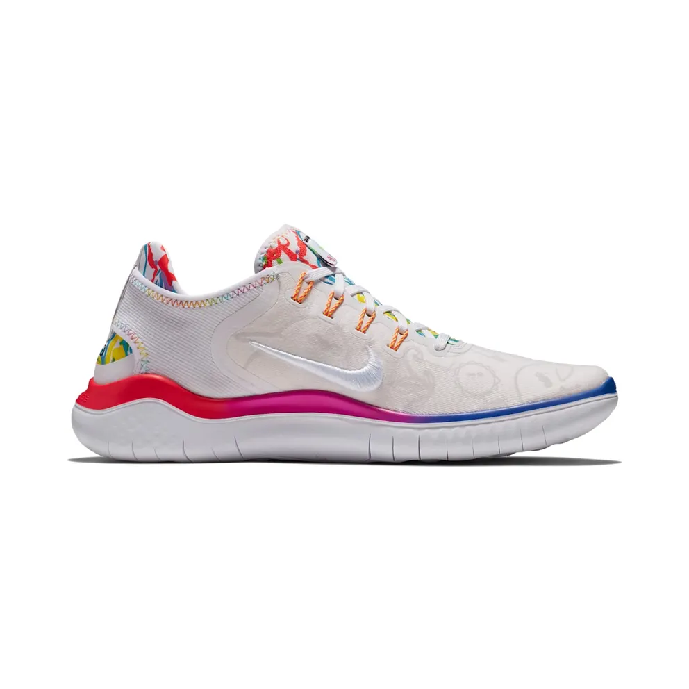 Nike Free RN 2018 Flabjacks White/Fuchsia Blast-Dynamic Yellow-Black (AH3966-100)