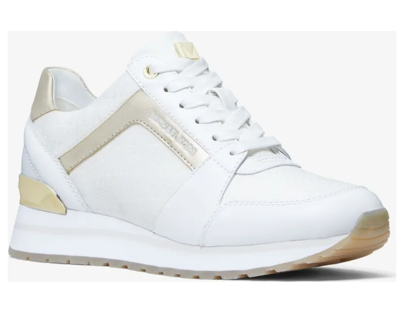 Michael Kors Sneaker Billie Weiss/blassgoldton (43T1BIFS2Y)