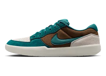 Nike SB Force 58 Skate “Mosswood Brown/Light Orewood Brown/Sail/Geode Teal” (IQ8398-201)