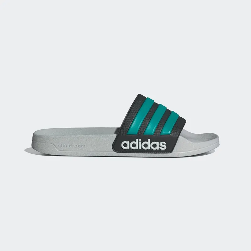 Adidas adilette Shower Slides Grey / Pure Teal / Grey Two (JR0668)