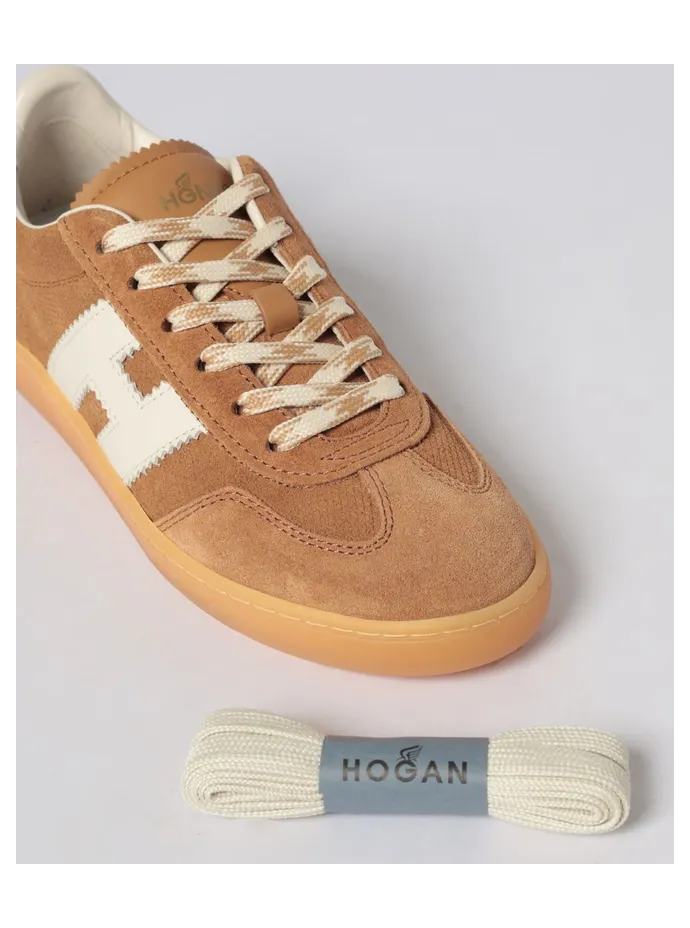 Hogan Cool Sneakers in Suede with Logo Brown (HXW6470FB60UXJ419E) (3)