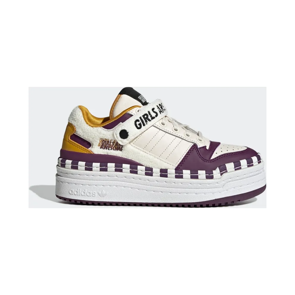 adidas Triple Platforum Lo Girls Are Awesome Schuh Chalk White / Chalk White / Purple Beauty (GY2618)