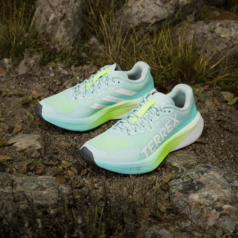Adidas Terrex Agravic 3 Trail Running Semi Flash Aqua / Cloud White / Lucid Lemon (JR5250)
