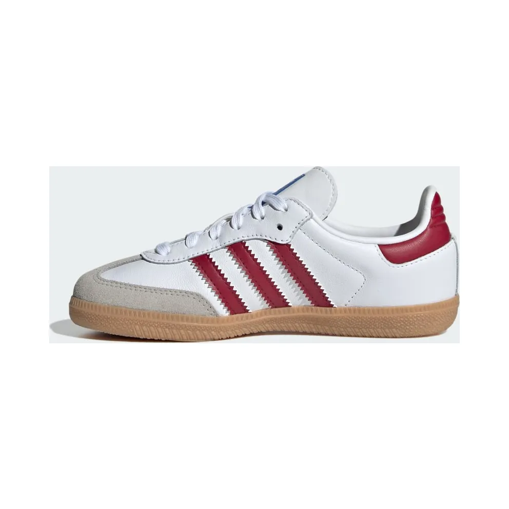 adidas Samba OG Kids Cloud White / Collegiate Burgundy / Gum (IE1333)