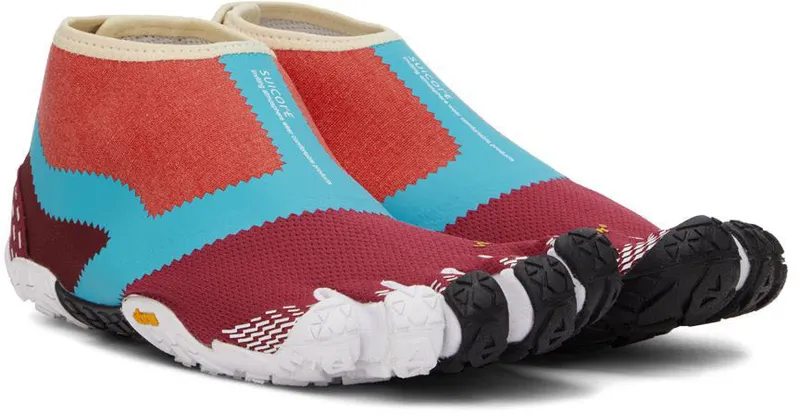 Suicoke Red & Blue NIN-LO FiveFingers (S21MLC3)