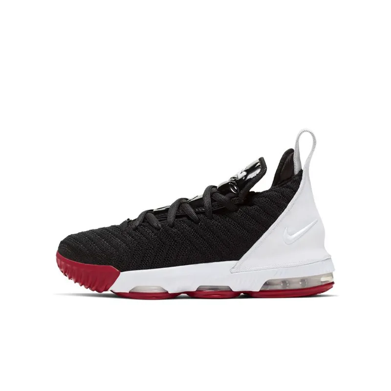 Nike LeBron 16 Red Carpet (GS) Black/White-University Red (AQ2465-016)