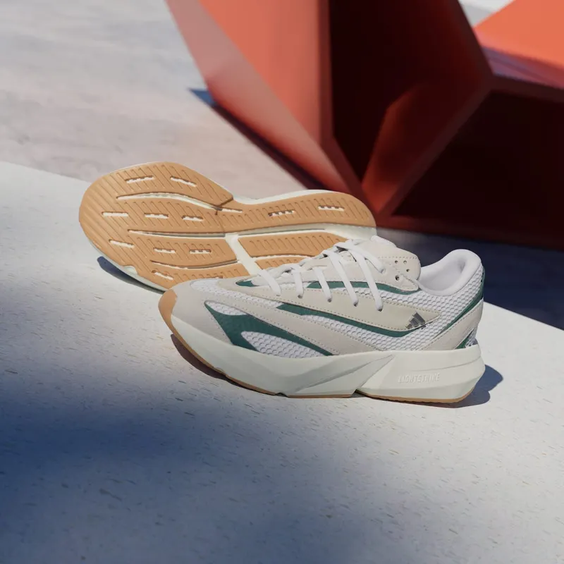 adidas Lightstride Off White Silver Metallic Collegiate Green (JH6961)