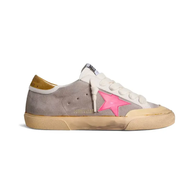 Golden Goose Super-Star met ster-patch “Grey” (GWF01026F007997)