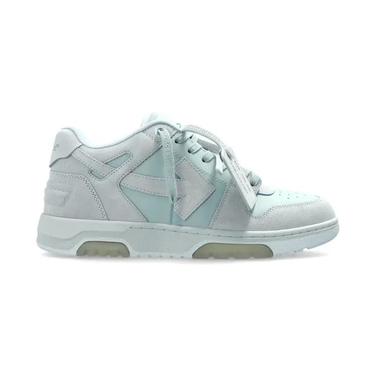 Off-White Our Office met Arrow-patroon “Blue” (OMIA189S26LEA0048505)