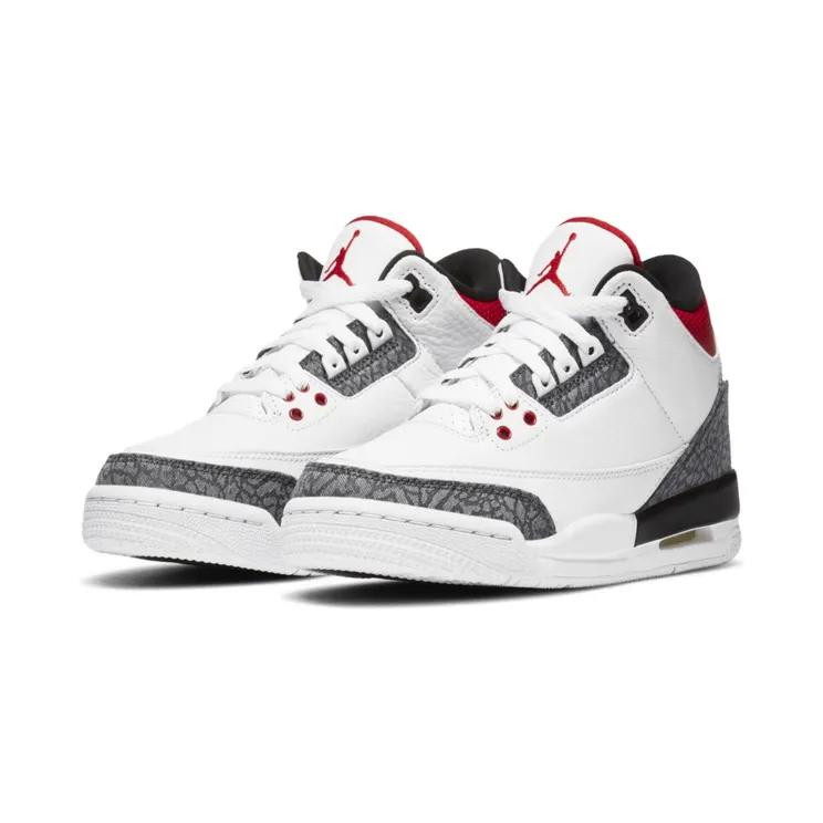 Air Jordan 3 SE-T GS ‘Fire Red’ Japan Exclusive White/Fire Red/Black (DB4169-100)