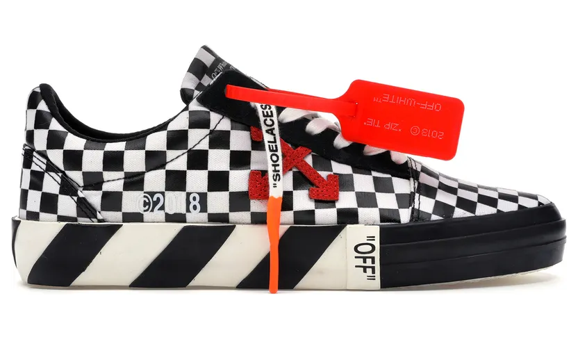 OFF-WHITE Vulc Low Checkered Black White