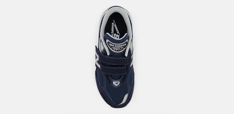 New Balance FuelCell 990v6 Hook and Loop Navy Silver (PV990NV6)