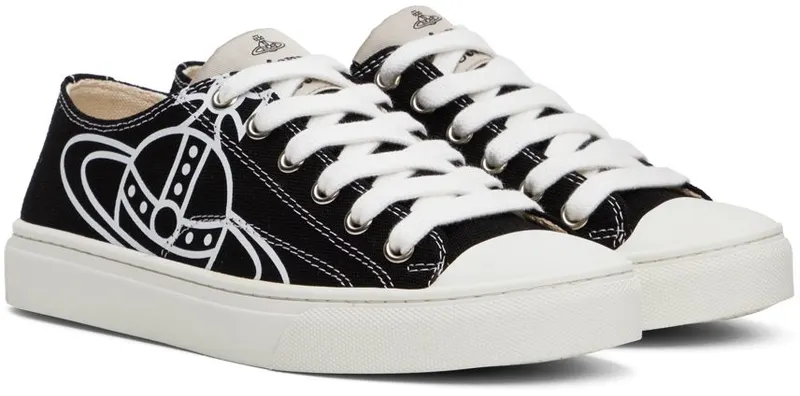 Vivienne Westwood Black Plimsoll Low-Top 2.0 N401 Black (75020005W-W0004-)