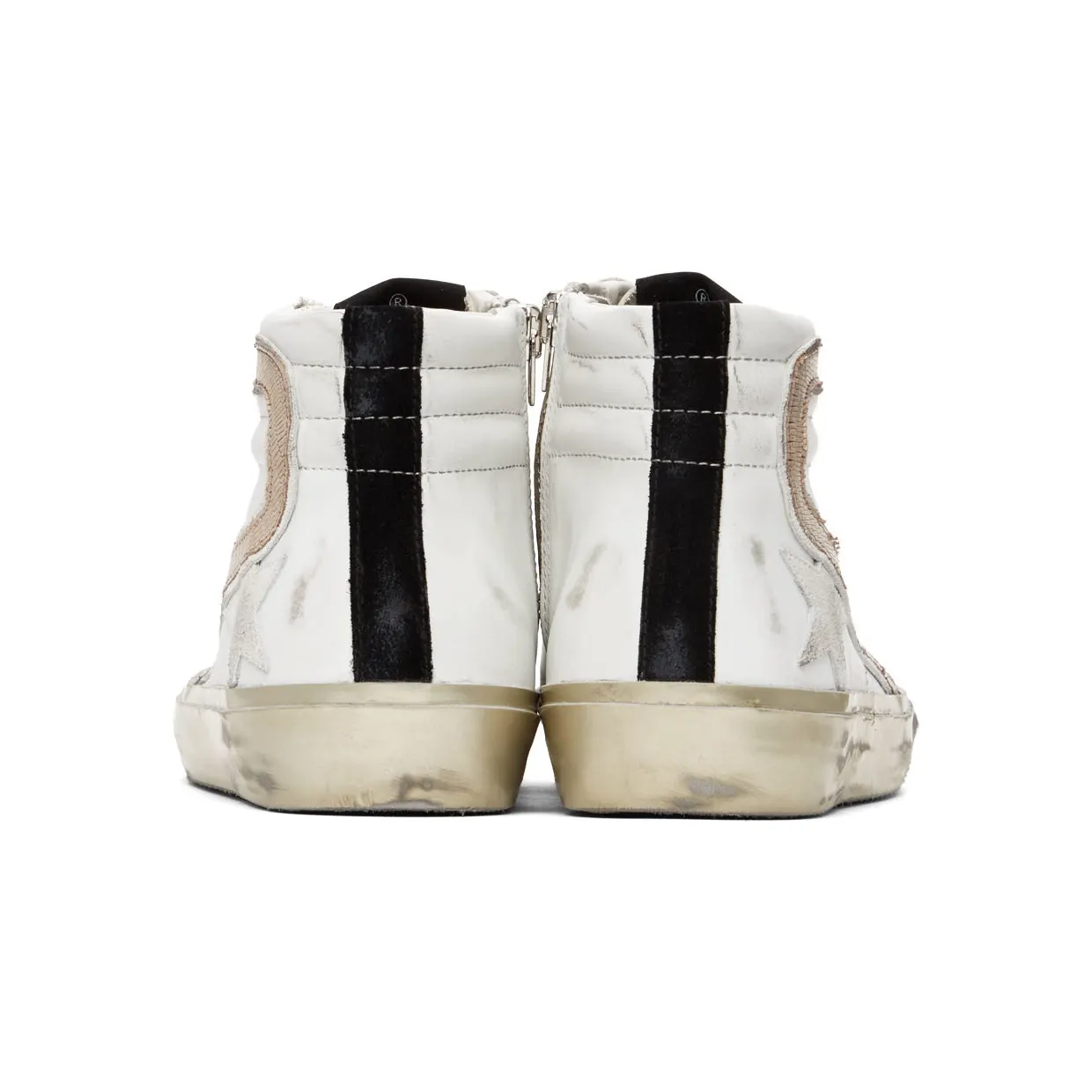 Golden Goose White Slide Leather Sneakers (GWF00115.F002452.10874) (4)
